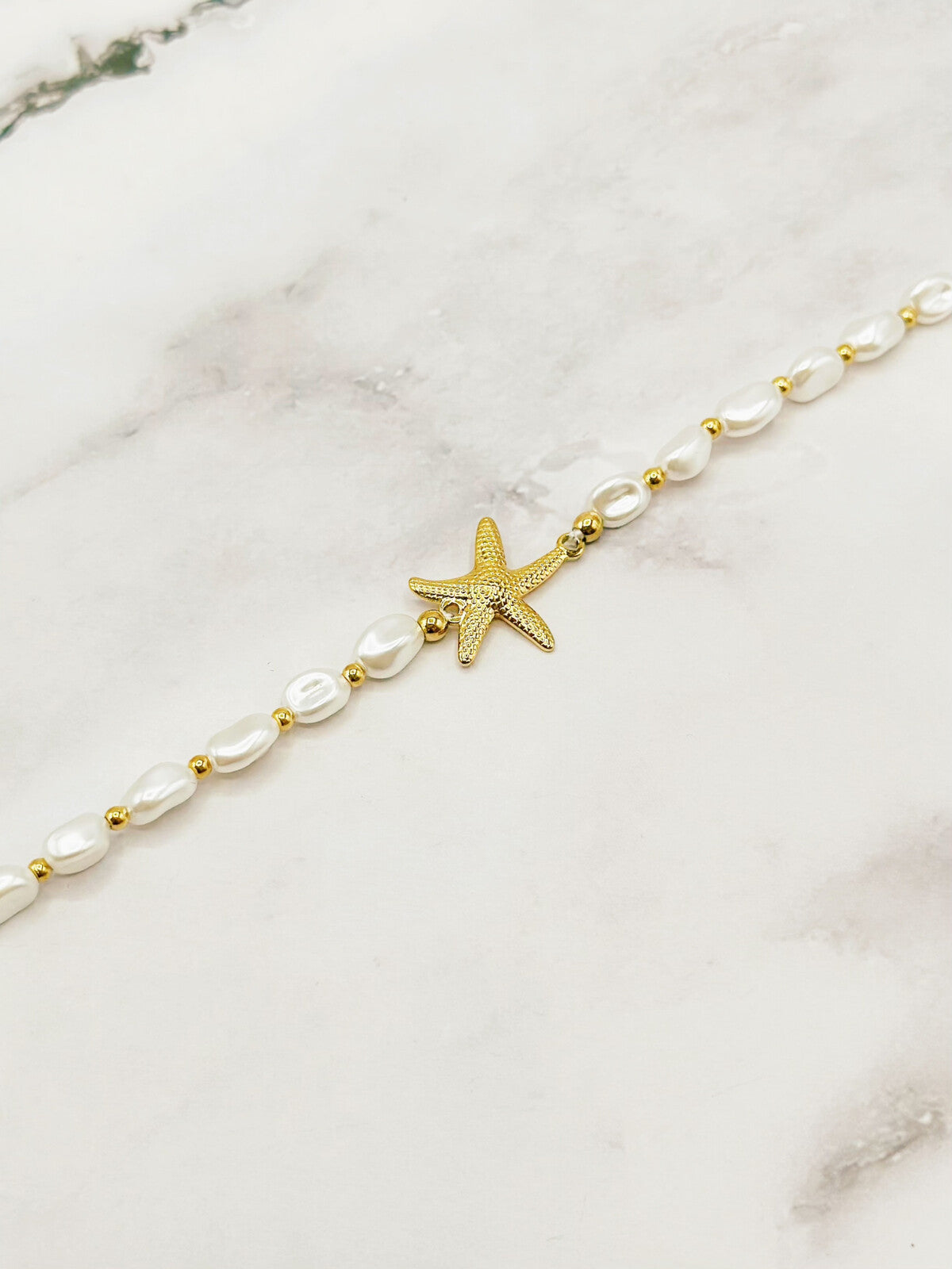 Bracelet perles étoile de mer
