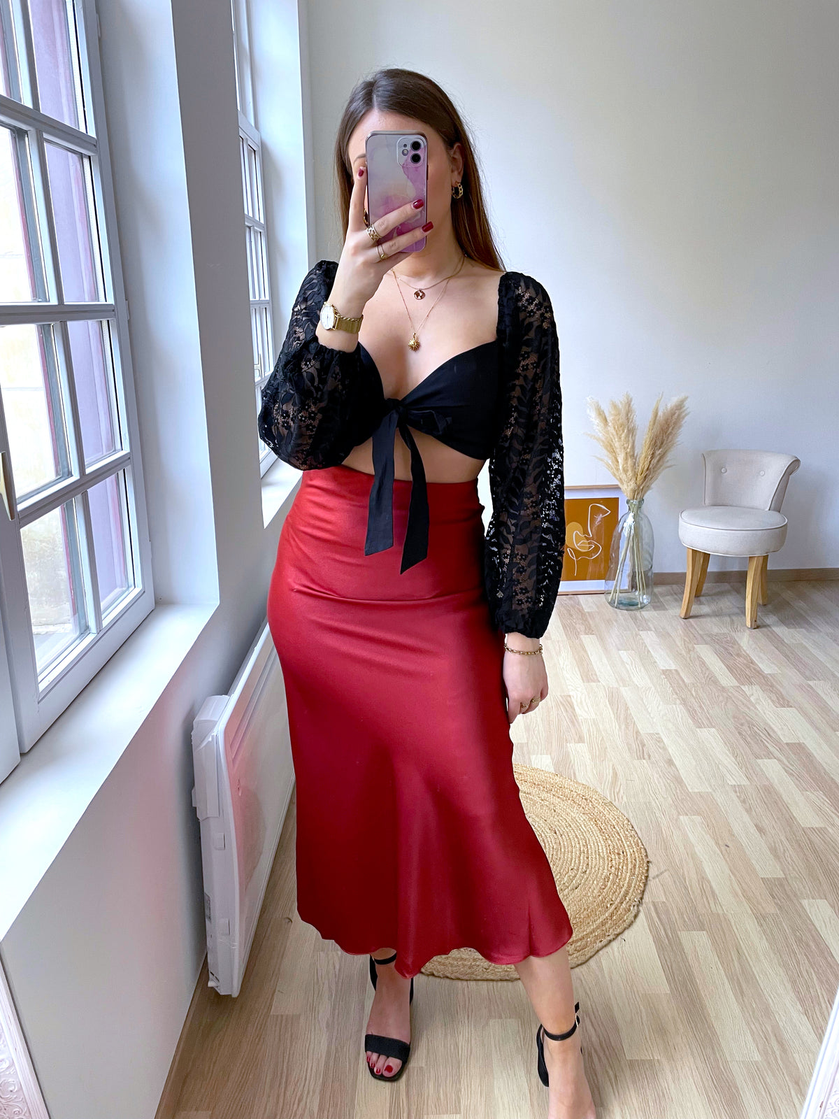 Crop top noir LYA