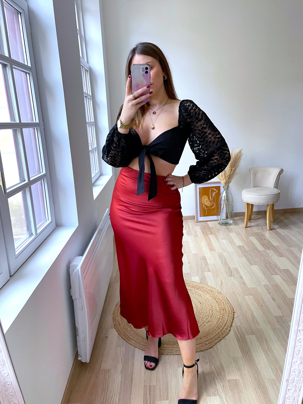 Crop top noir LYA