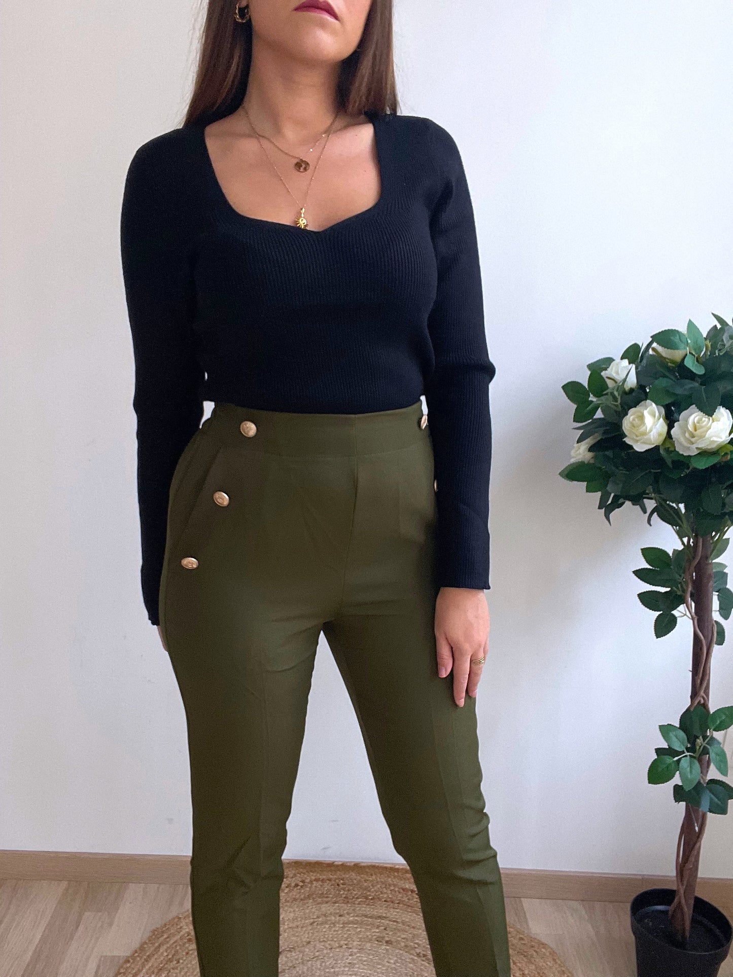 Pantalon habillé kaki NOAM