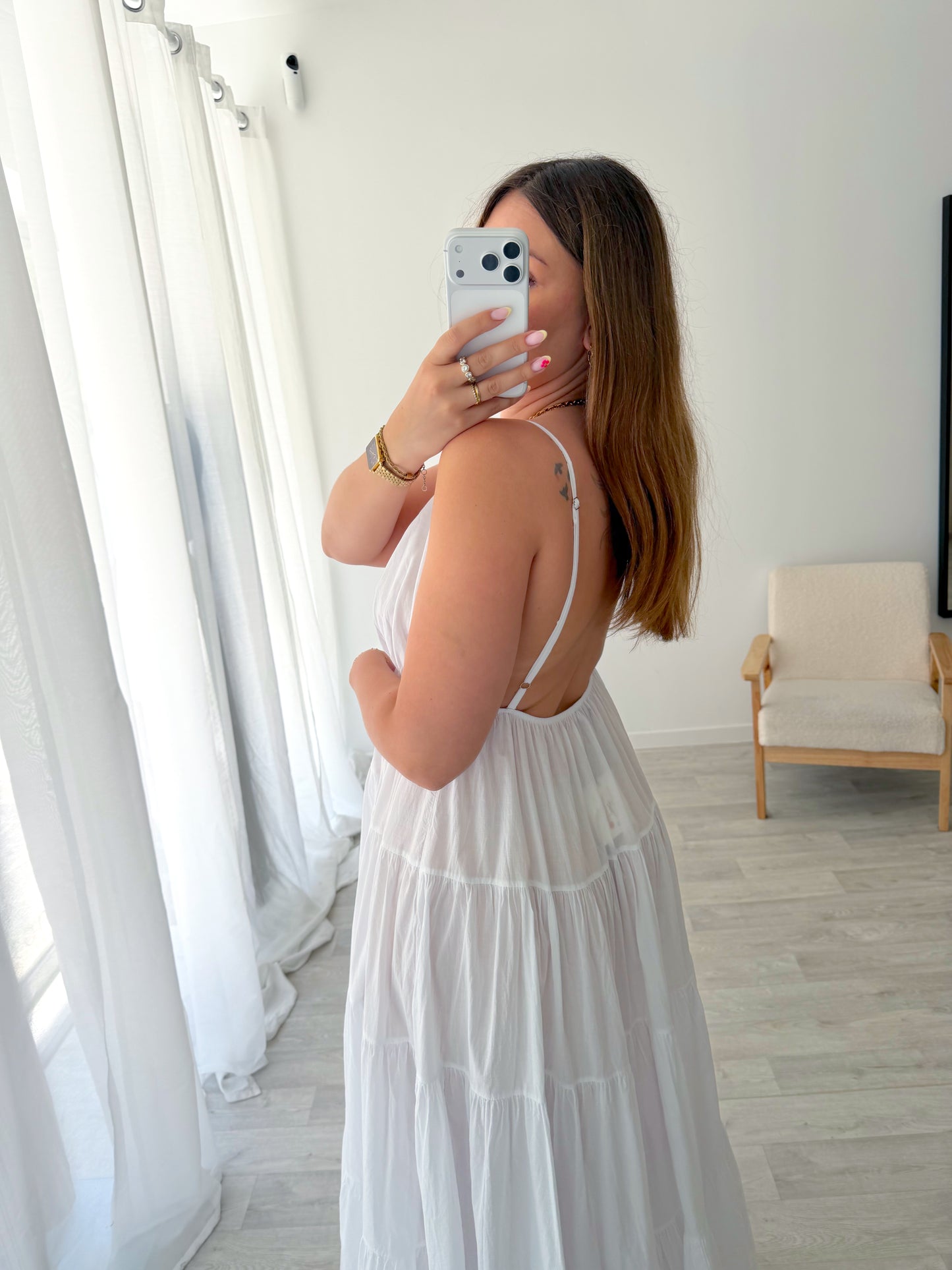 Robe longue blanche SOLAL