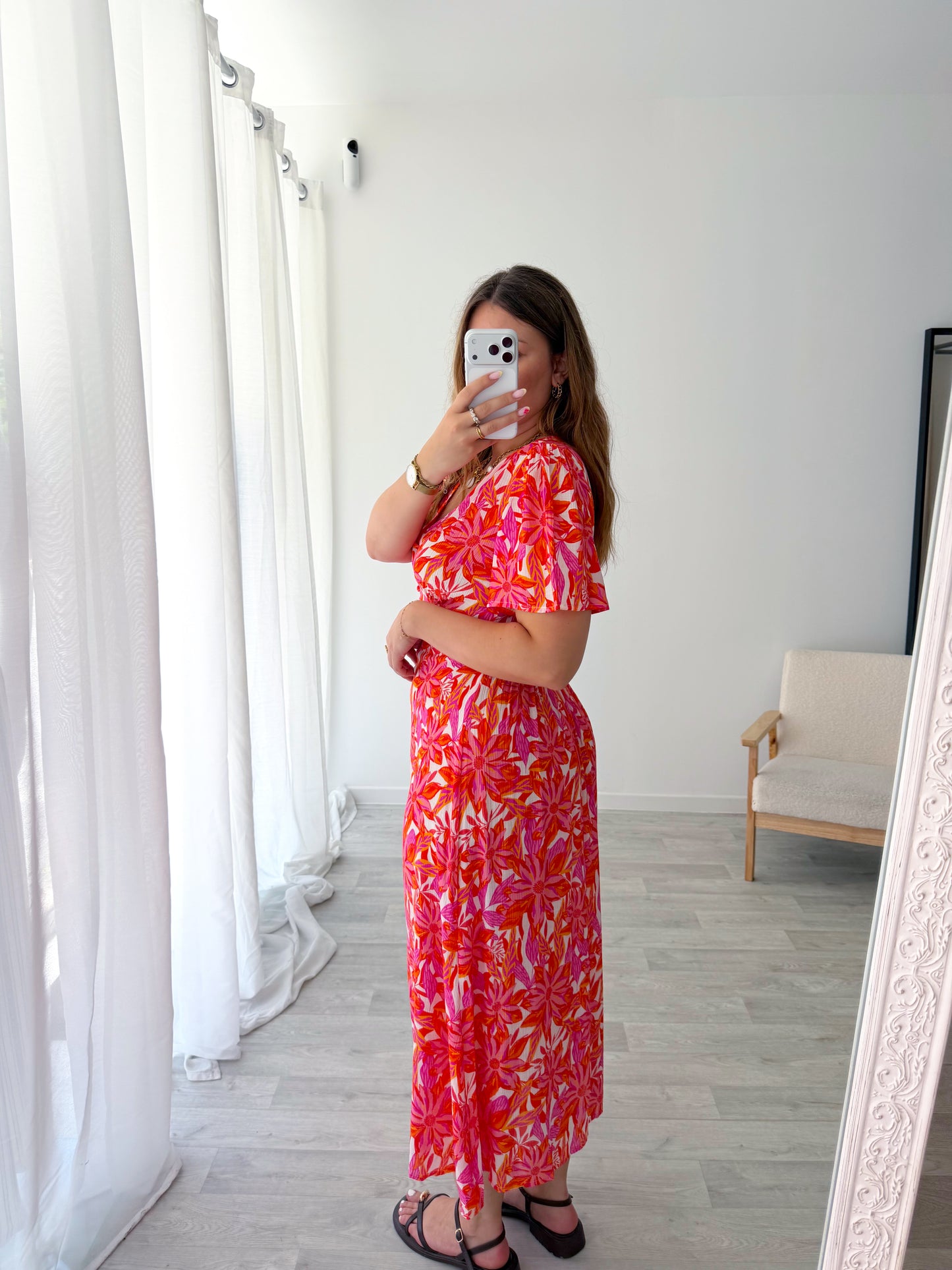 Robe longue imprimée MARGA