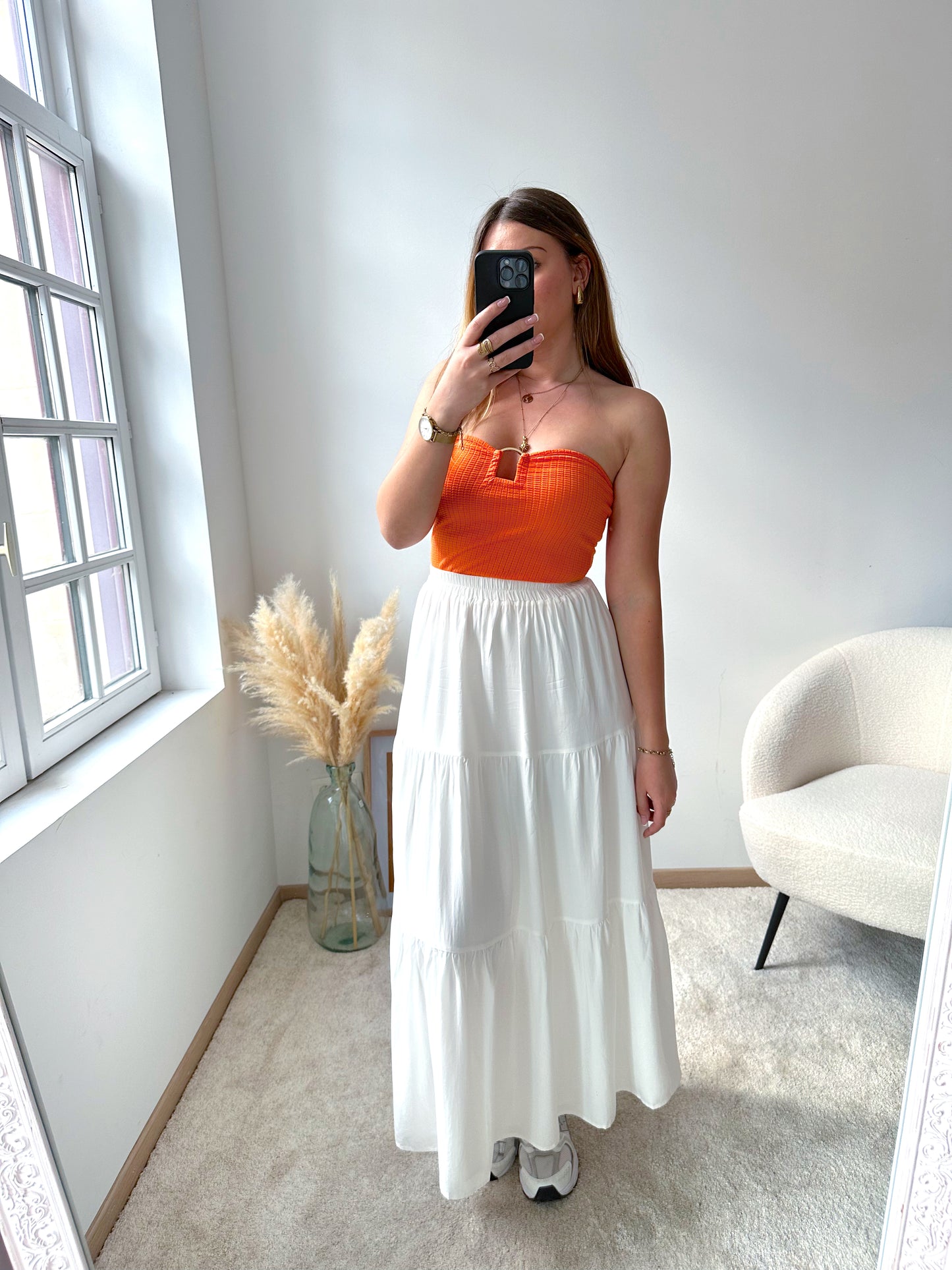 Top bandeau orange JOA