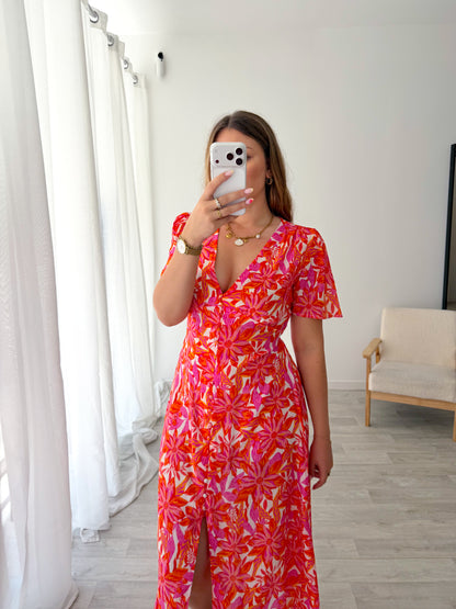 Robe longue imprimée MARGA