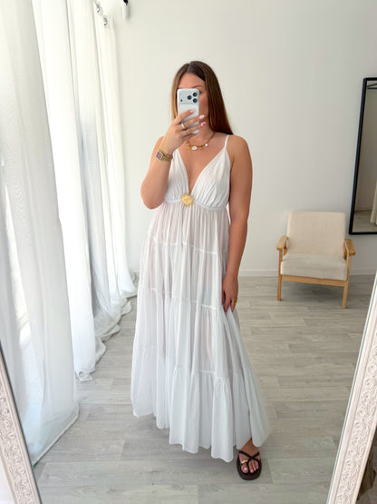 Robe longue blanche SOLAL