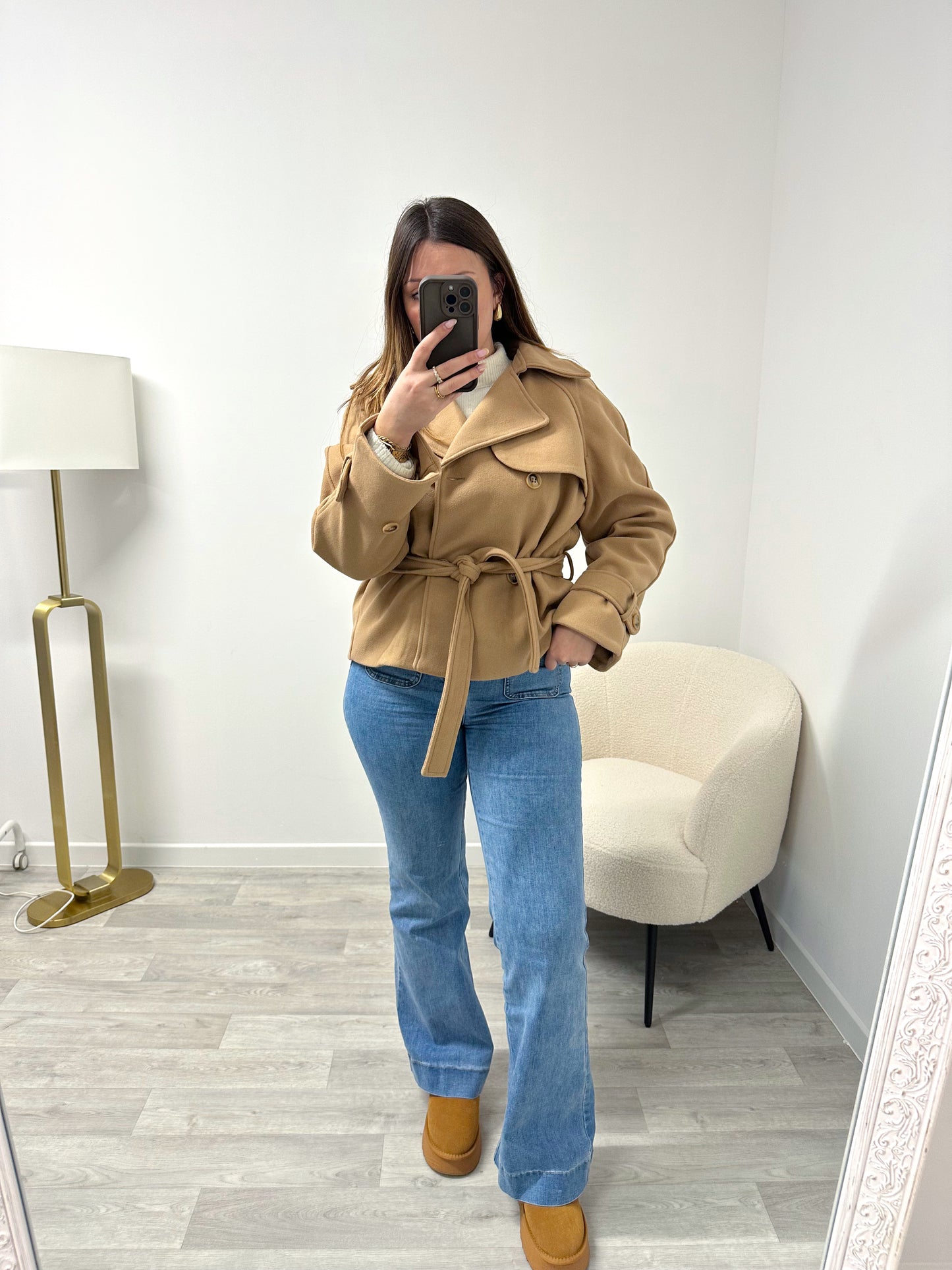 Manteau camel ROXANE