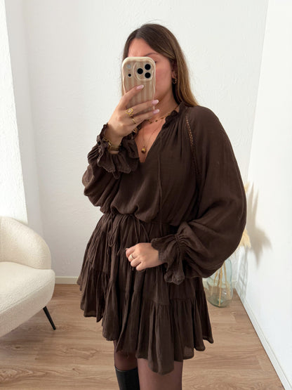 Robe marron SALVA