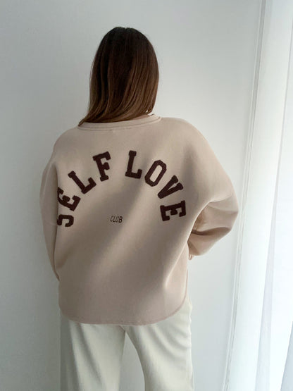 Sweat beige SELF LOVE