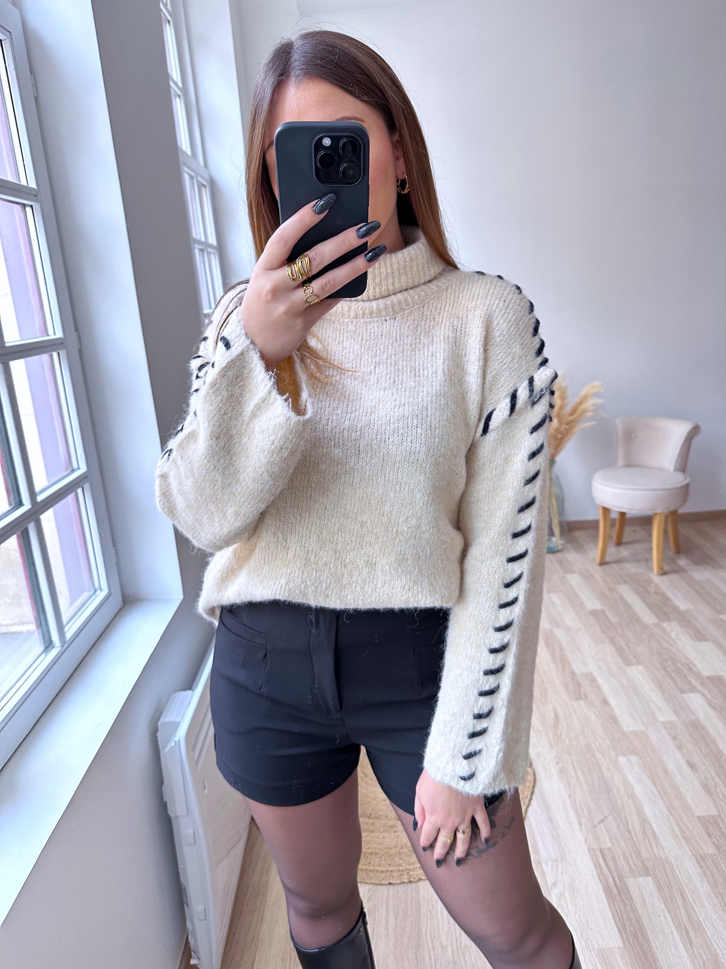 Pull beige DARLA