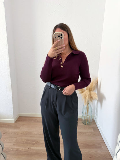Pull bordeaux LEONARD