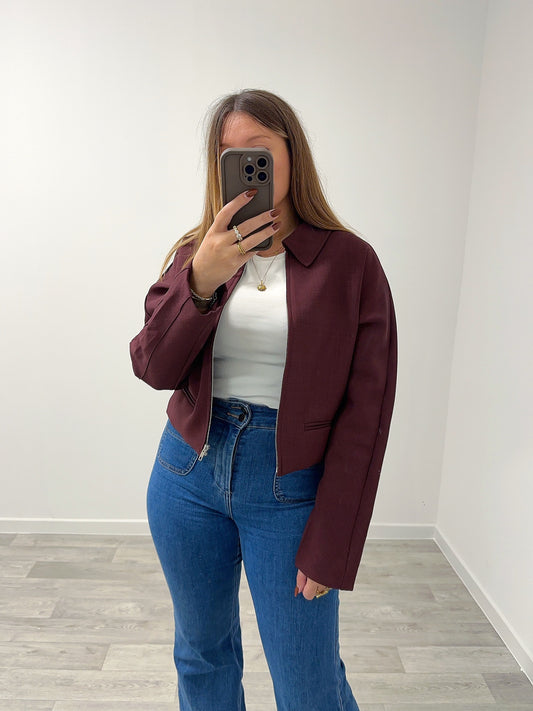 Veste bordeaux MADIE