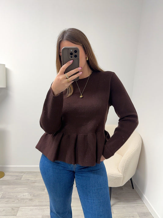 Pull marron LOLA