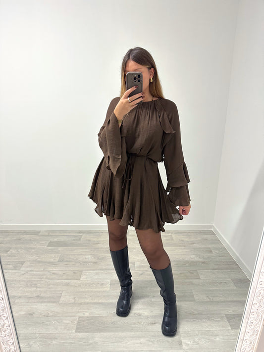 Robe marron AURORA