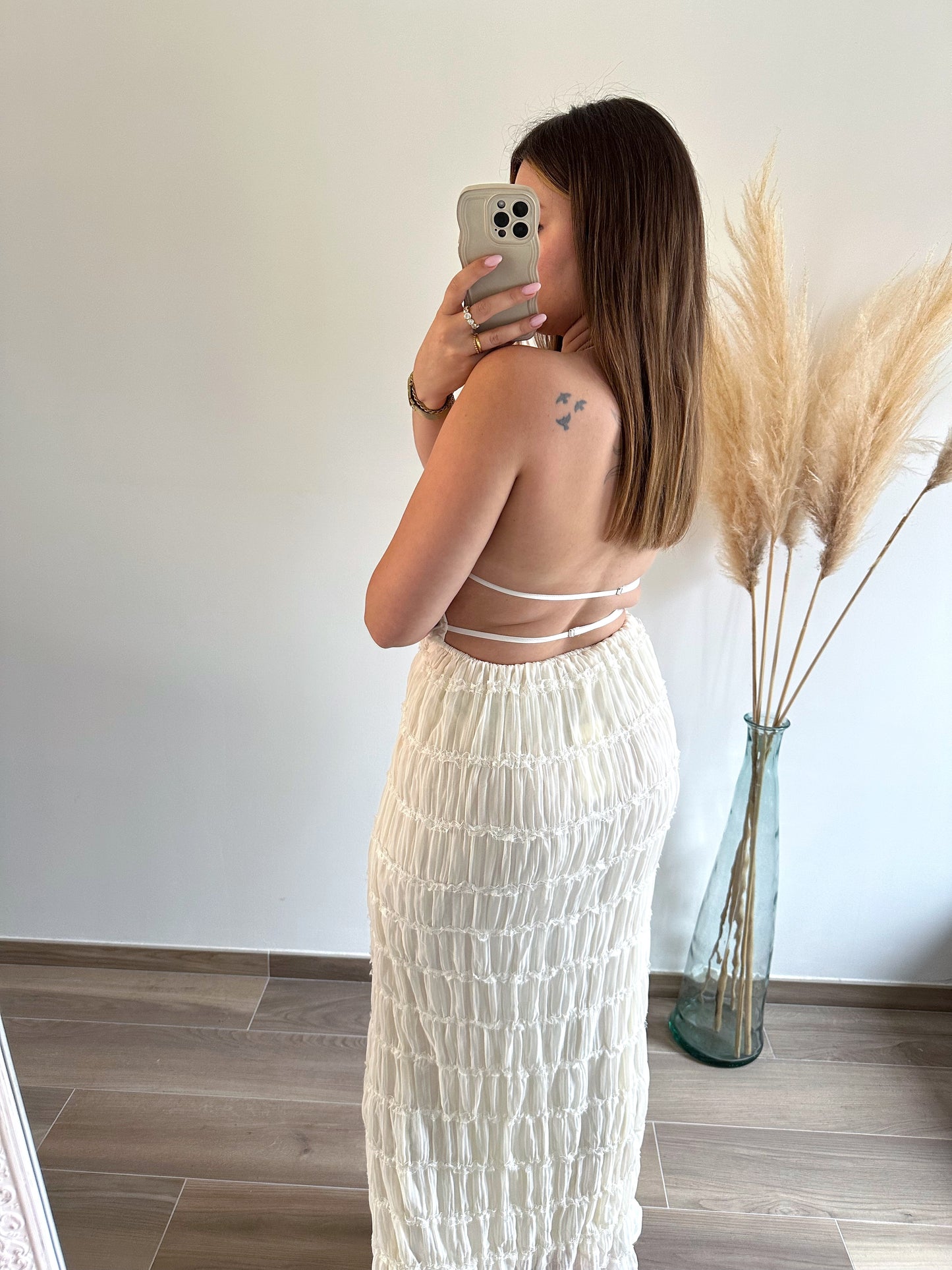 Robe longue blanche CLEA
