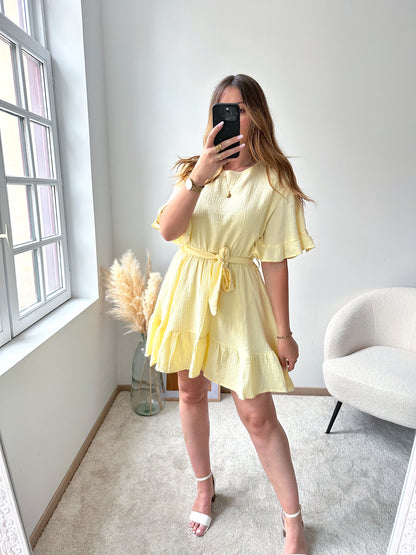 Robe jaune LENA