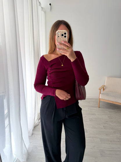 Maille bordeaux MELINE