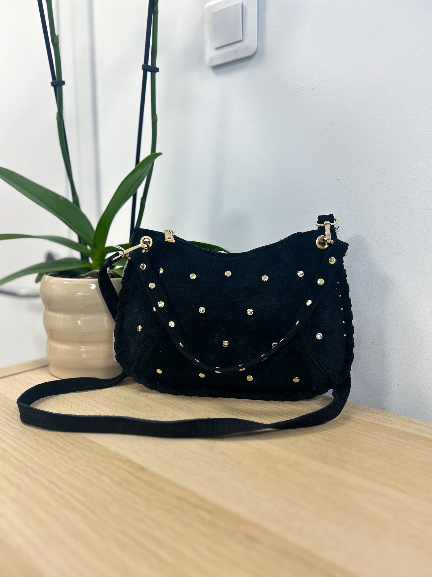 Petit sac clouté noir ARLO
