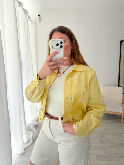 Veste jaune marguerites PINA