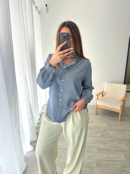 Chemise rayée marine AZILIS