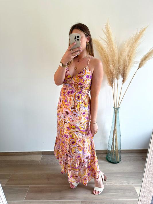 Robe longue bohème AMELINE