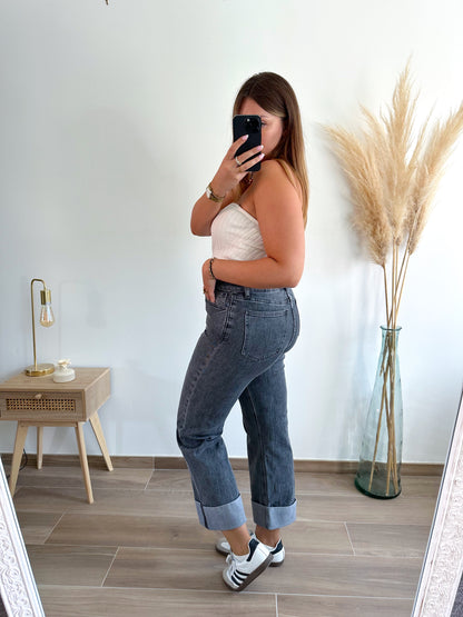 Jean revers gris LOANA