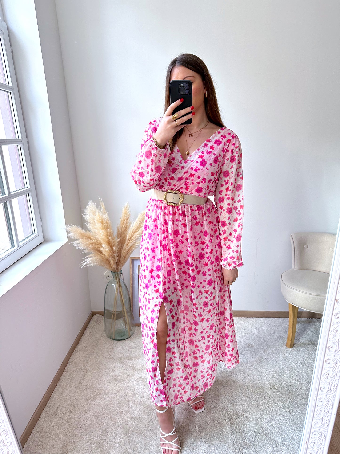 Robe fleurie rose VICKY