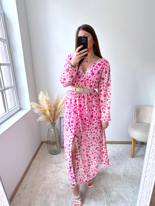 Robe fleurie rose VICKY