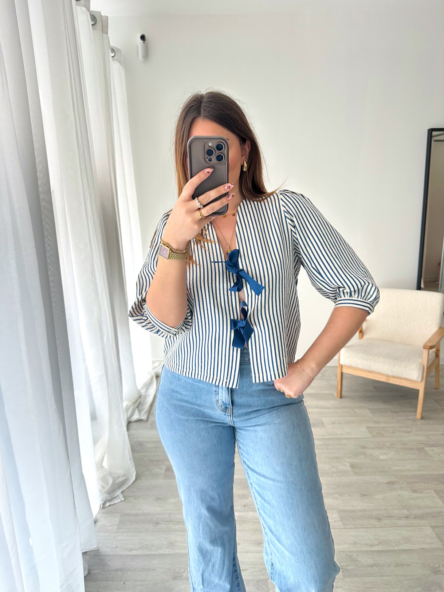 Blouse noeud MARINA