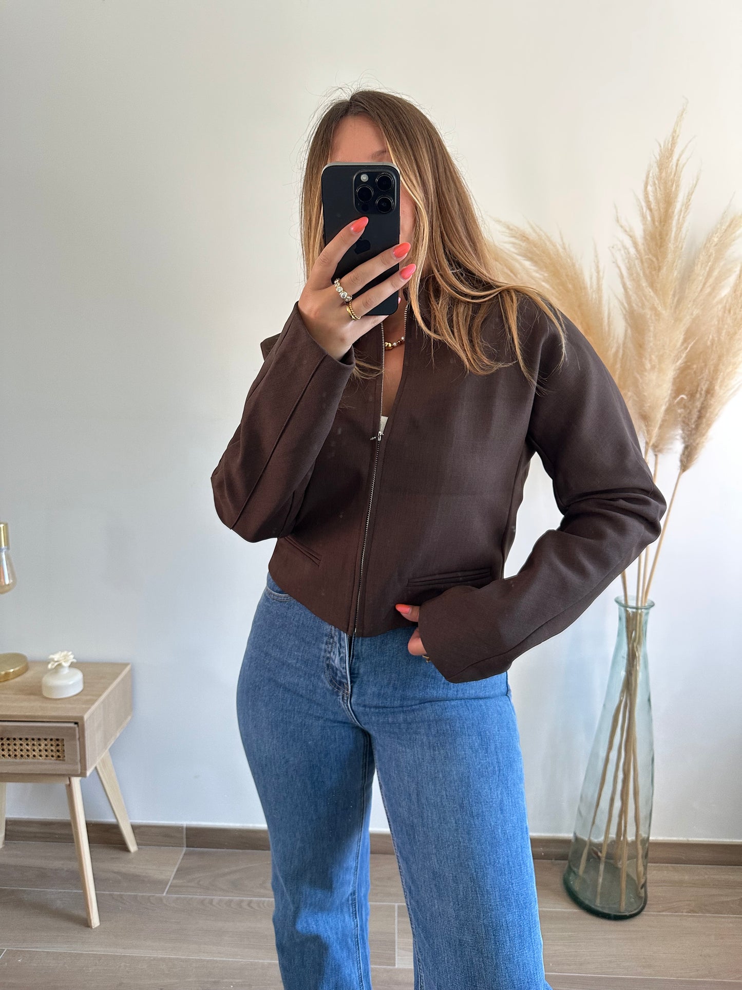 Veste marron MADIE