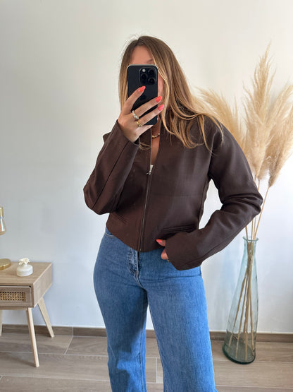Veste marron MADIE