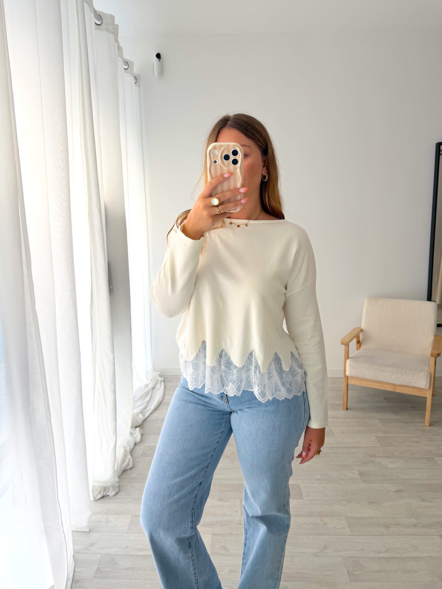 Pull écru MAURINE