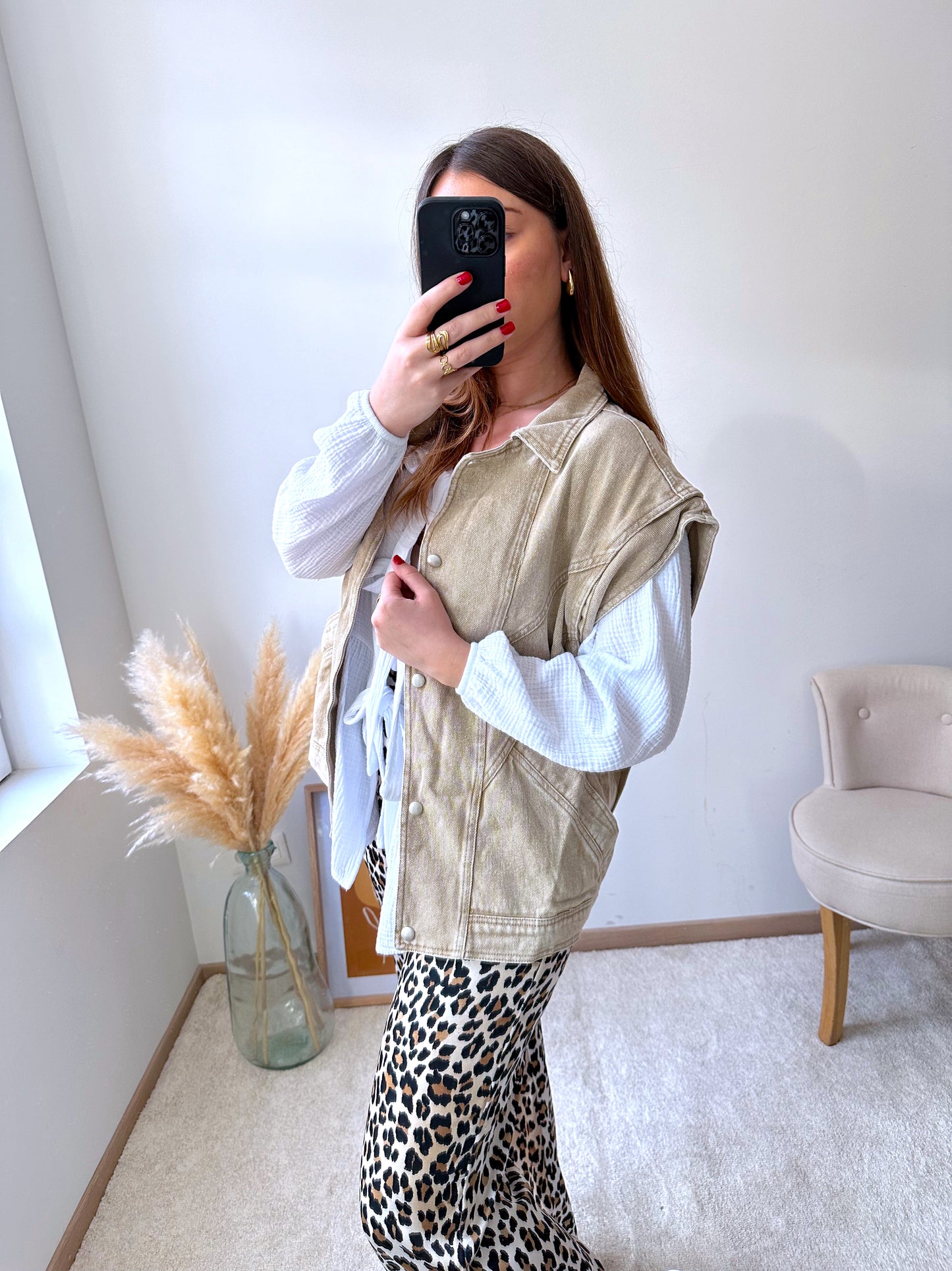 Veste sans manches beige MANOA