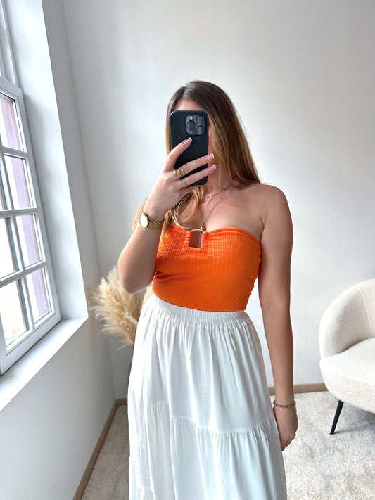 Top bandeau orange JOA