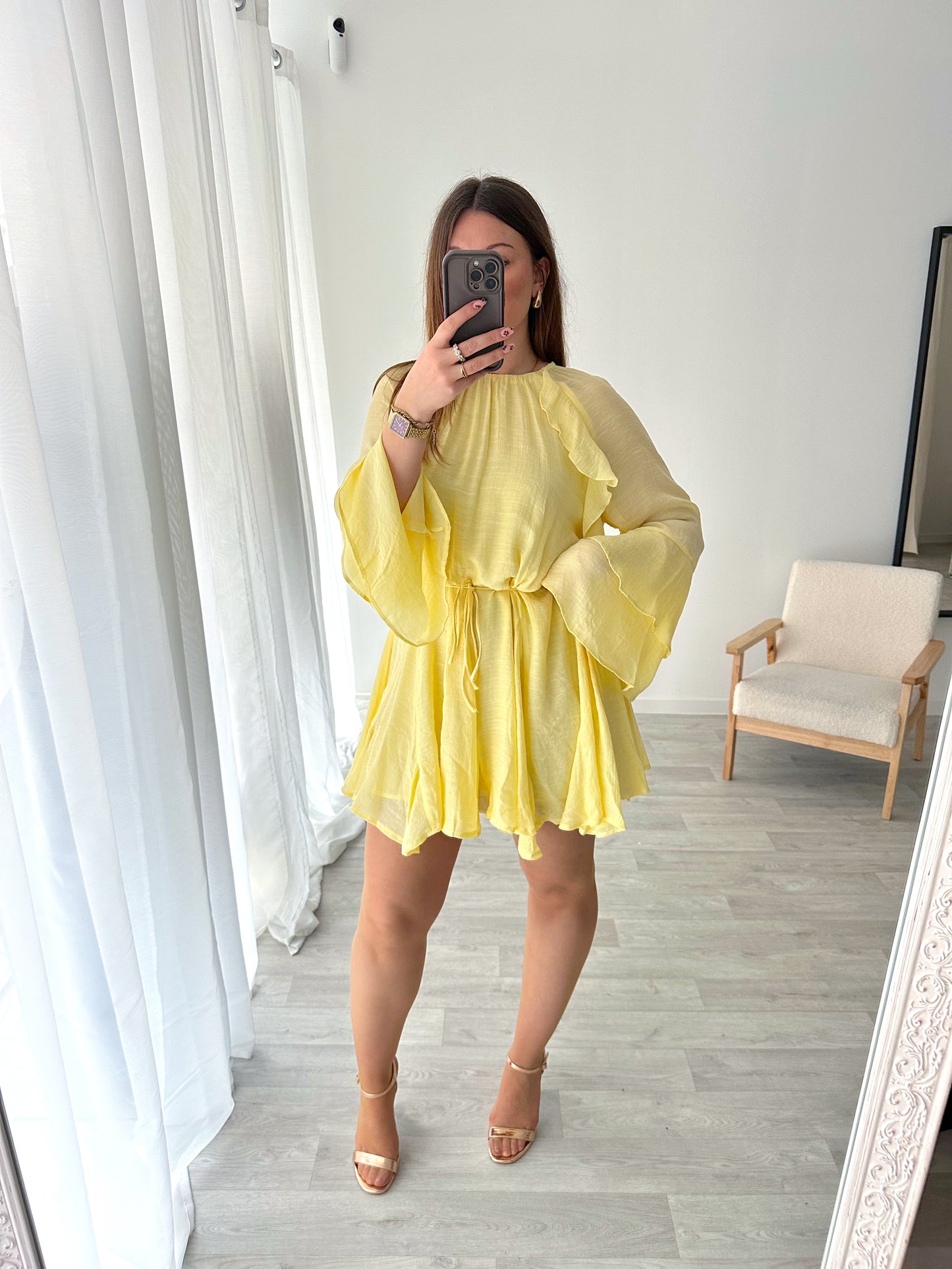 Robe jaune AURORA