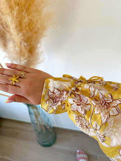 Blouse jaune FLAVIE