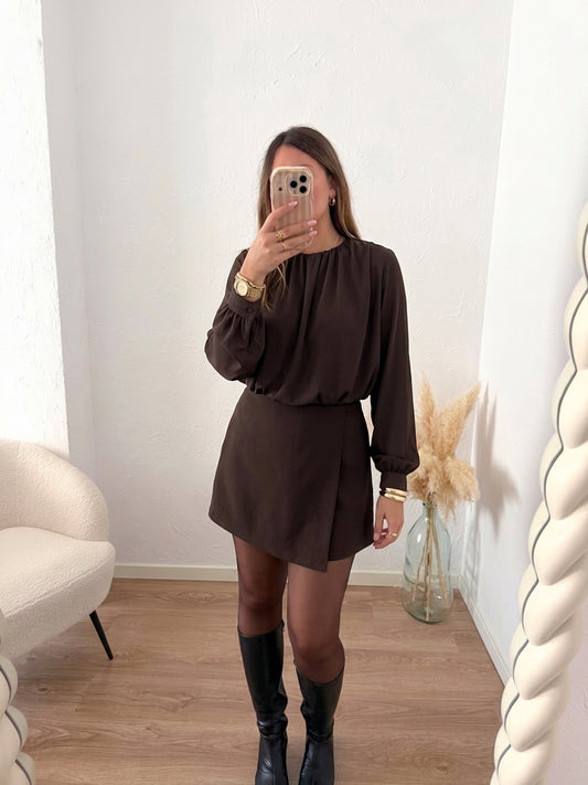 Combinaison marron SALIE
