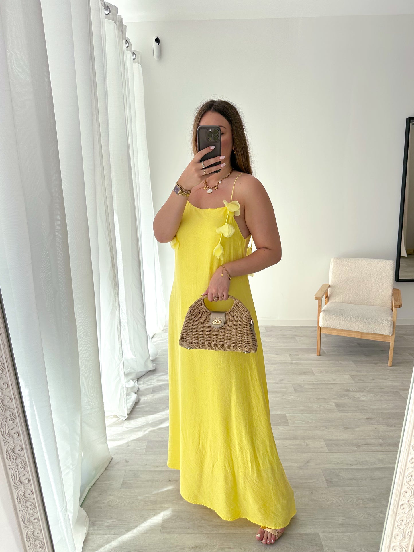 Robe jaune TALLIE