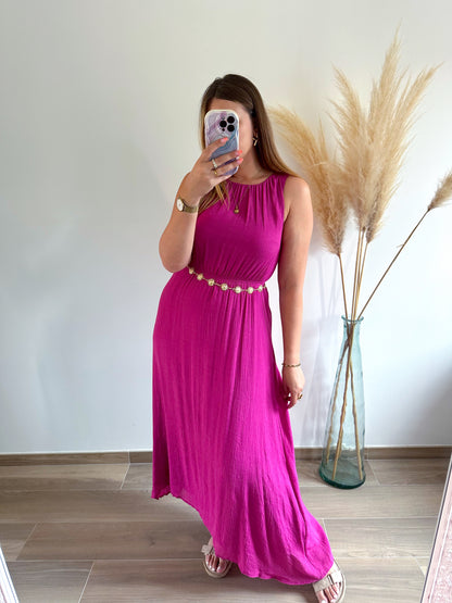 Robe longue violine HORTENSE