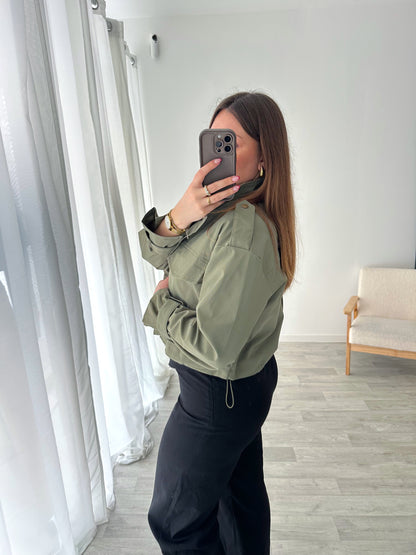 Veste courte kaki LAURA