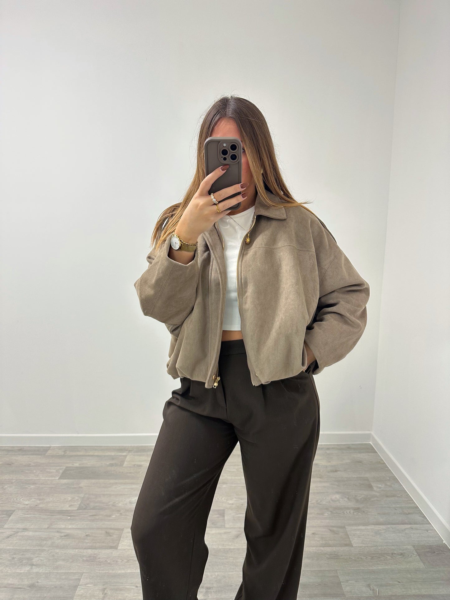 Veste taupe BILLIE