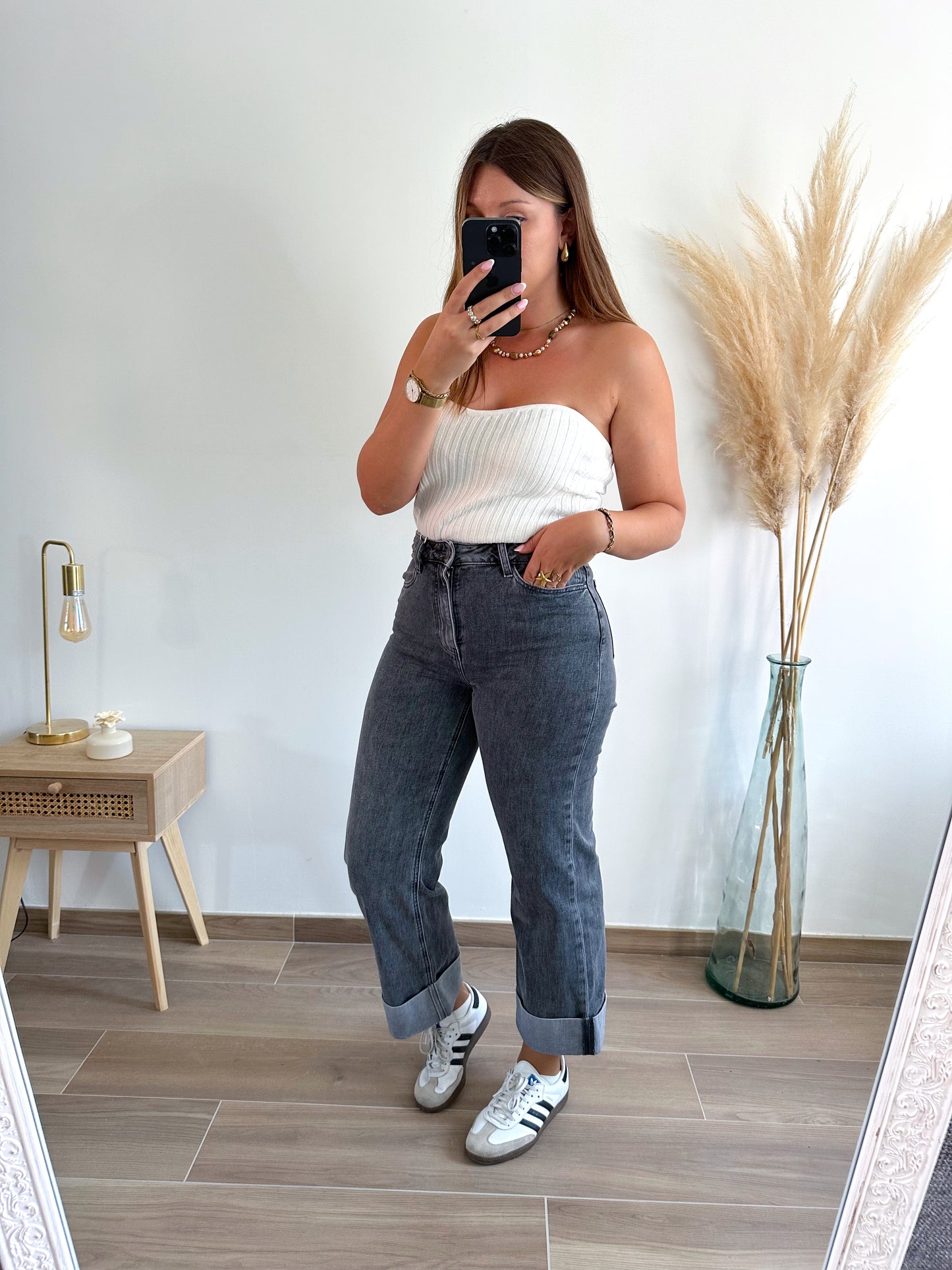 Jean revers gris LOANA