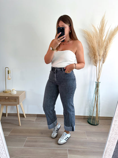 Jean revers gris LOANA