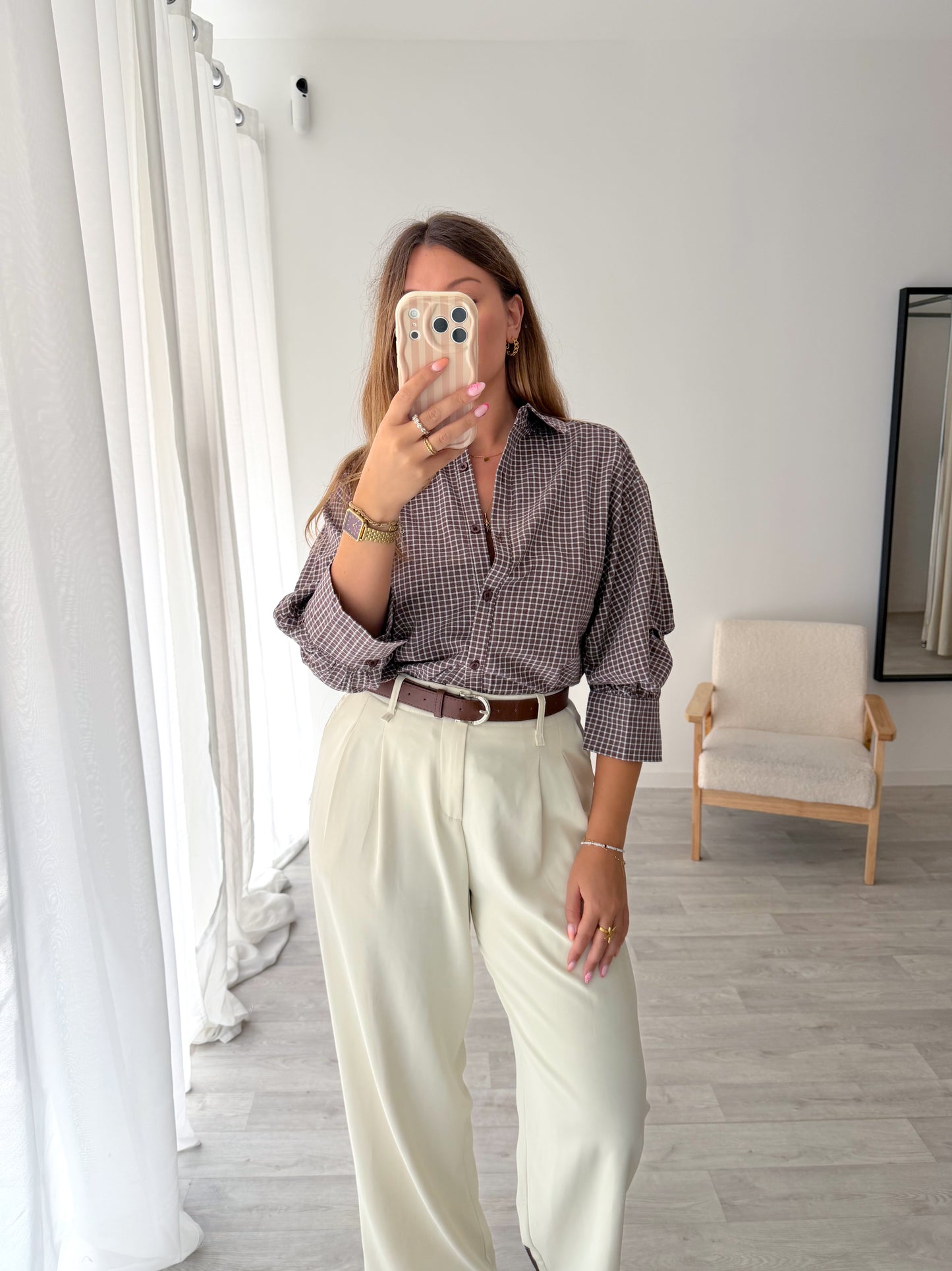 Chemise marron DINA