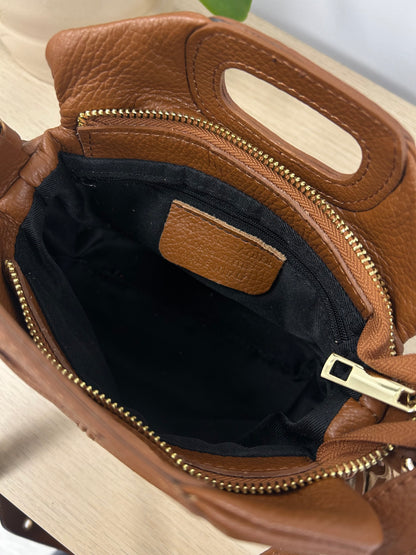 Sac cuir lisse camel MAEVA