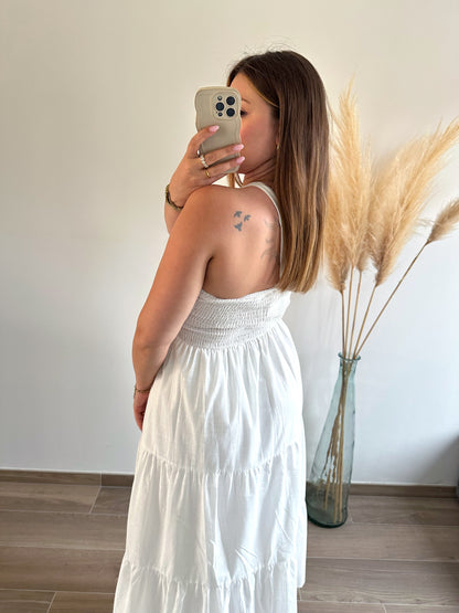 Robe longue blanche AMBRE