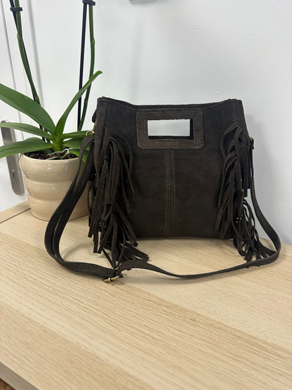 Sac cuir suédé marron MARINE