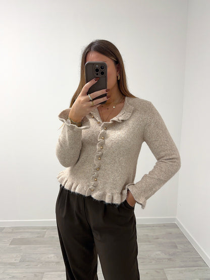 Pull taupe CONSTANCE