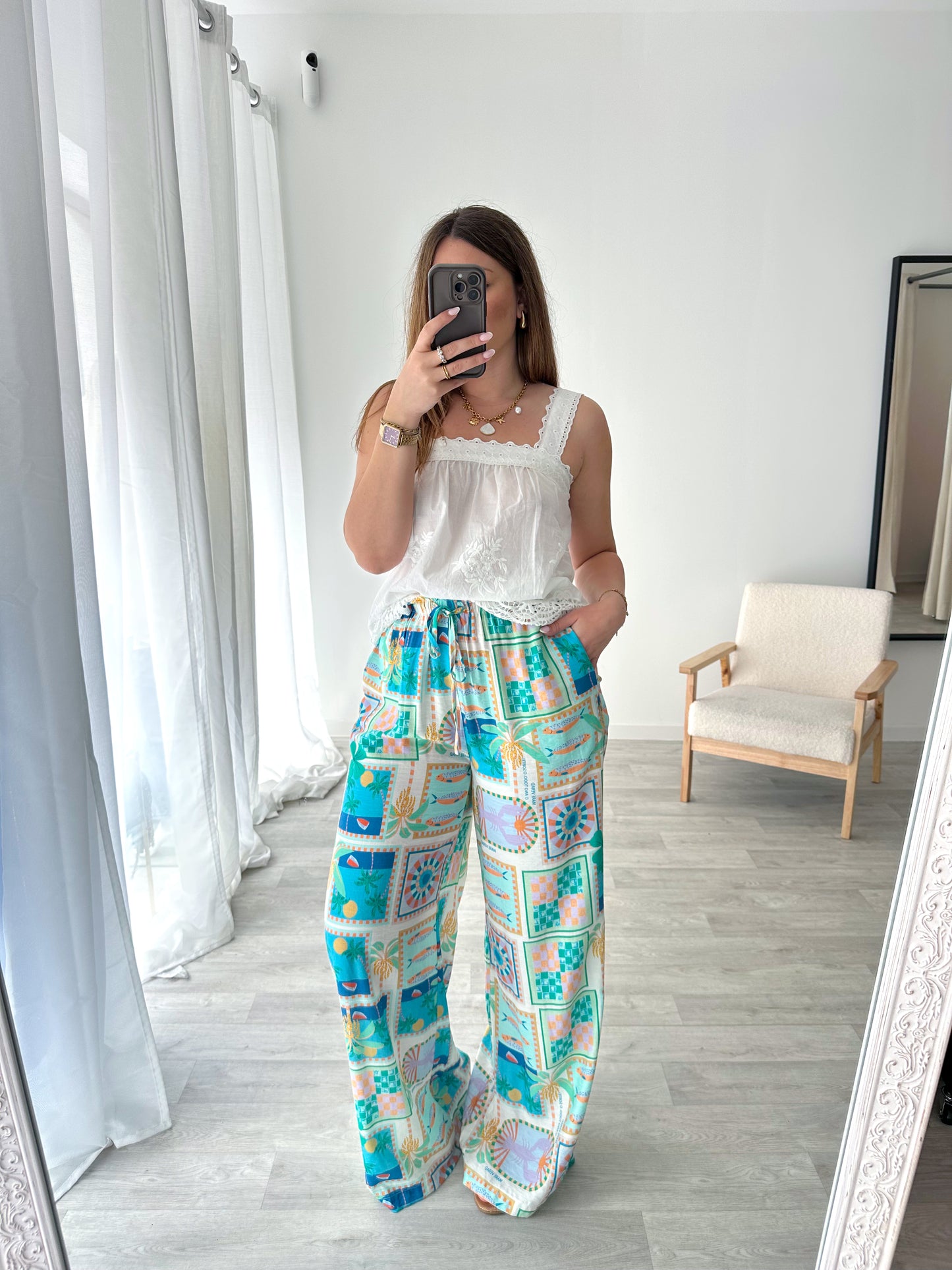 Pantalon imprimé MARÉ