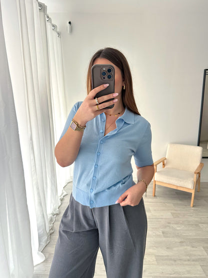 Polo bleu VINA