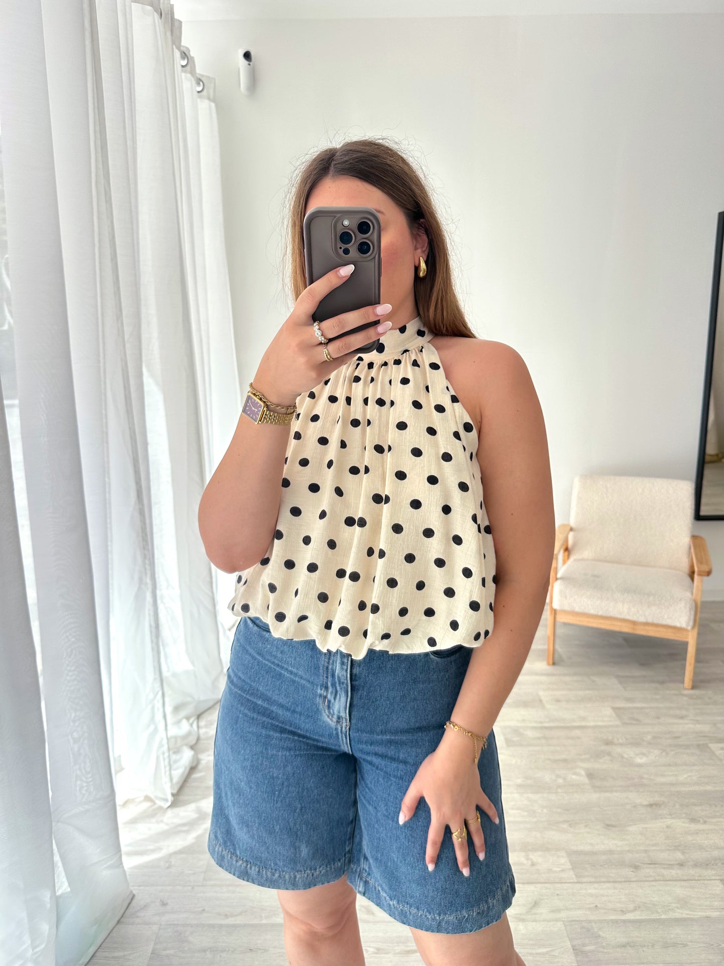 Top pois beige YOLA